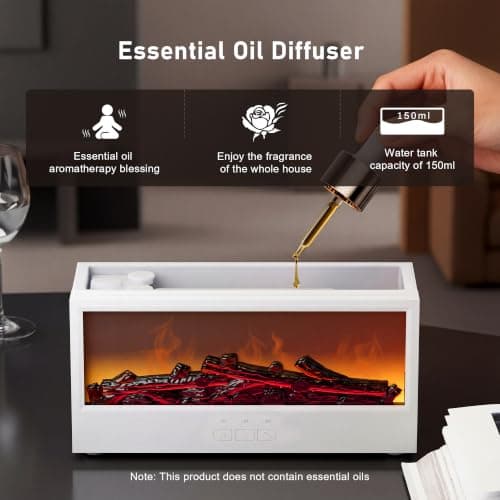 Fireplace Flame Air Diffuser Humidifier - Thumbnail 4
