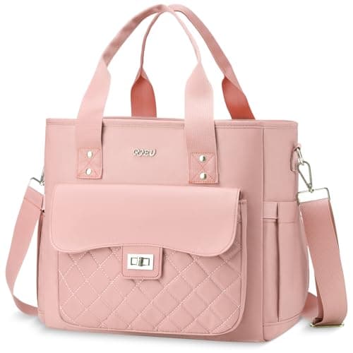 Pink Lunch Box for Women,Insulated Lunch Bag for Adults,Leakproof Lunch Tote Bag Cooler for Work,Picnic,School,Party