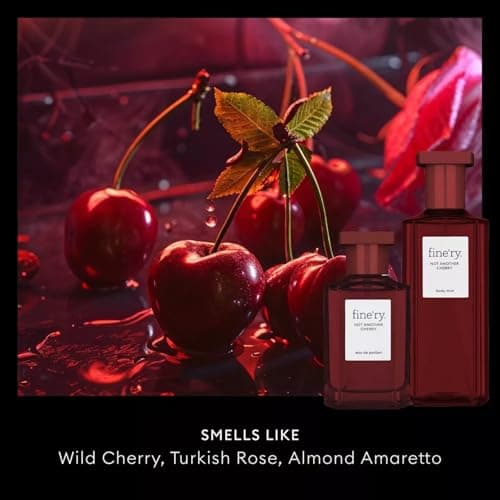 Fine'ry Not Another Cherry Eau De Parfum & Body Mist Gift Set | Fruity & Floral Notes Of Cherry, Rose & Almond | Fine Mist Spray & Perfume For Women | Fragrance Layering Duo (2oz + 5oz) - Thumbnail 2