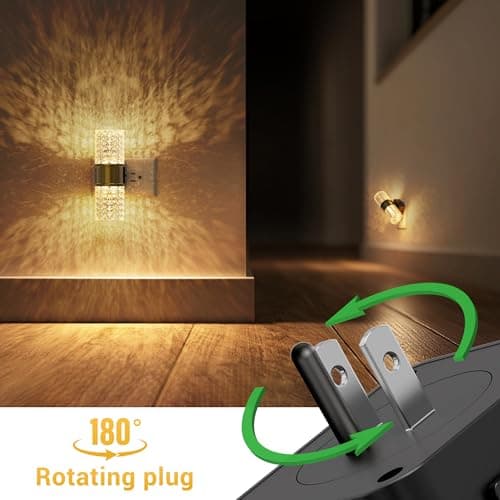 L LOHAS LED Night Light, Dimmable Night Lights Plug into Wall, 0-100LM Adjustable Brightness LED Night Light,Automatic Night Lights Plug in with Auto Light Sensor, for Bedroom Hallway Home Decor - Thumbnail 3