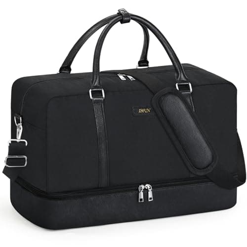 IBFUN Weekender Bags for Women, 21" Weekender Travel Bag, Travel Duffle Bag with Shoe Compartment Carry on Overnight Duffel Bag for Weekend Travel Business Trip - Image 1
