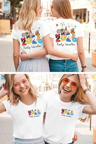 Magical Family Shirts matching 2026 Vacation Family Matching Outfits Mom and Mini Cute Summer Trip Clothes - Thumbnail 5
