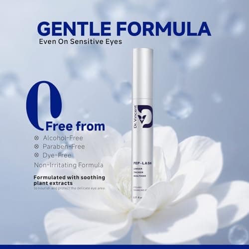 Dr Vincent Lash Serum for Eyelash Growth, Eyelash Growth Serum Advanced Peptide Formula with 2.3× Absorption for Fuller, Thicker, Longer Lashes, Vegan & Cruelty-Free, Clinically Tested (5mL) - Thumbnail 5