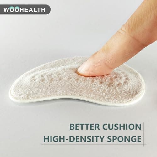 WOOHEALTH Metatarsal Pads for Women, Ball of Foot Cushions (2 Pairs Foot Pads) for Morton's Neuroma, Callus, Metatarsalgia & Forefoot Pain Relief (Apricot) - Thumbnail 5