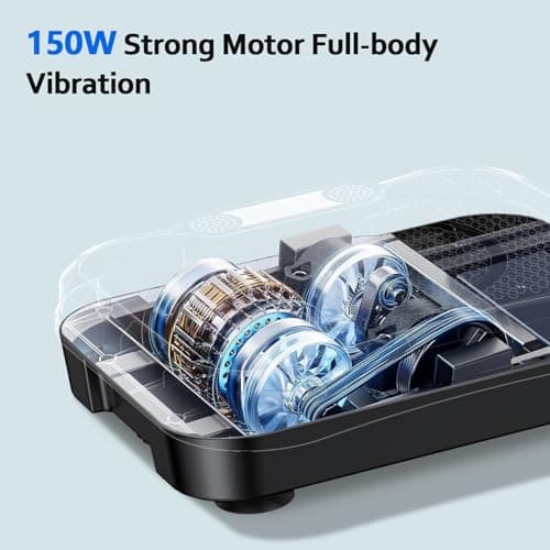 Trekora Vibration Plate Exercise Machine, Vibrating Fitness Platform for Lymphatic Drainage, Full Body Shaker Workout Equipment, Vibrate Fitness Platform for Home Women Men Exercise Gym (White) - Thumbnail 3