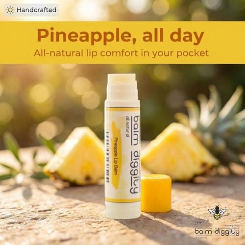 It’s The Balm Diggity Pineapple Lip Balm - Scented Balm Stick for Moisture - Moisturizing Tropical Lip Care with Shea Butter, Coconut Oil, Beeswax, and Jojoba Oil - Smooth Glide for Dry Lips - 2 Pack - Thumbnail 5
