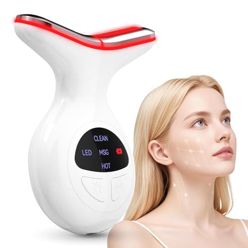 Red Light Therapy for Face, Multifunctional Face Massager with Micro-Current, LED Light Therapy & Vibration, at-Home Skin Care Face Sculpting Tool for Wrinkles, Micro-Current Facial Beauty Device - Image 1