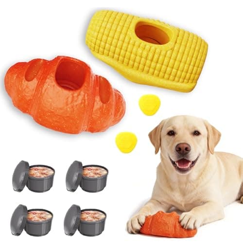DAMDANLUNO 2Pack Durable Frozen Dog Chew Toy for Aggressive Chewers,Interactive Treat Dispensing Toy for Crate Training,Stress Relief to Clean,for Medium & Large Dogs
