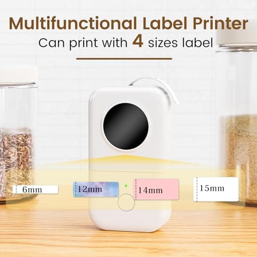 Phomemo Label Maker, D30 Bluetooth Mini Label Maker Machine, Small Portable Thermal Printer Rechargeable for Home School Classroom Teacher Supplies Office Labeler Wide Format Plotter Printers - Thumbnail 3