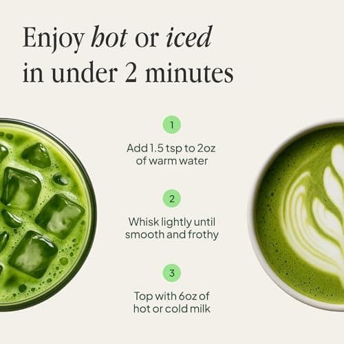 Morning Made Vanilla Flavored Ceremonial Grade Matcha Powder | 10.6oz (300g) Resealable Tin | 60 Servings Premium Japanese Green Tea | Sweetened with Organic Sugar | Rich in Antioxidants & Energy Boosting - Thumbnail 6