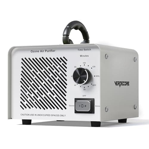 125,000mg/h Ozone Generator, High Capacity Ozone Machine & Negative Ion Air Purifier O3 Air Ionizer Odor Removal for Home, Car, Pets, Basement Covers up to 2500 Sq.Ft. (Silver) - Image 1