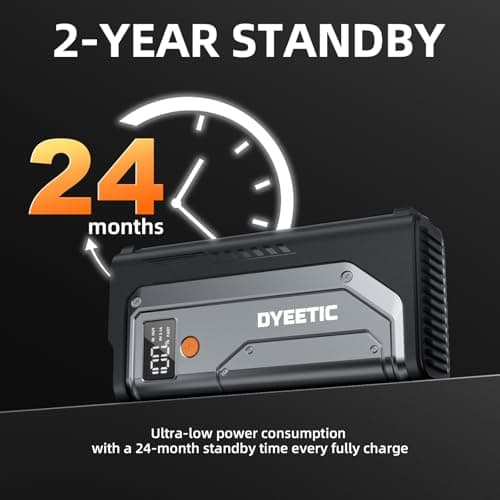 7000A Jump Starter, 12V Car Battery Booster Pack(All Gas/12.0L Diesel)，Car Starter Smart Jumper Cables, Battery Jumper 26800mAh Portable Power Bank，Flashlight - Thumbnail 6