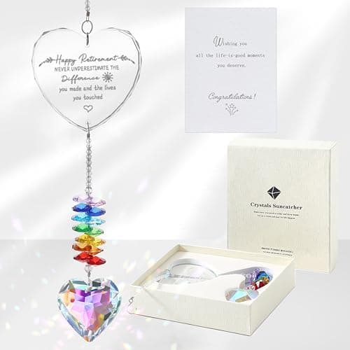 Retirement Gift Crystal Suncatcher, Retirement Gifts for Women, Gifts for Retired Friend Coworker Nurse Boss Teacher - Image 1