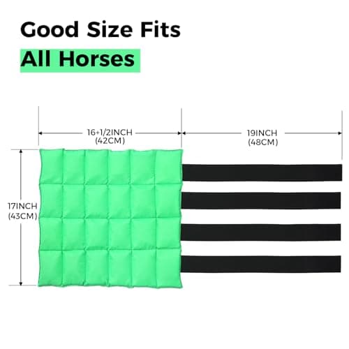Libbipaw Reusable Gel Horse Ice Boots (Set of 4) - Adjustable Leg Wraps for Cooling Relief on Hocks, Knees & Ankles, Durability & Cooling in Active Horses - Thumbnail 5