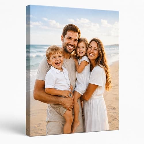 Custom Canvas Prints Personalized with Your Photo for Graduation & Fathers Gifts, Ships Next Day Ready to Hang, Made in USA - Ideal for Wedding, Baby, Family & Pet Memorial Gift (Framed 11x14 Inch) - Image 1