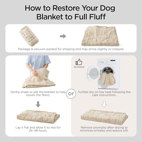 Bedsure Dog Blanket for Medium Dogs Washable - Fluffy Fuzzy Puppy Cat Flannel Blanket with Premium 350GSM Coral Fleece Soft for Pet Kitten Doggy, Grey Bobo, 30x40IN - Thumbnail 4