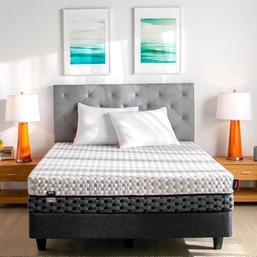 Layla 10” Copper Infused Memory Foam Mattress, Cooler and More Comfortable Sleeping, Flippable One Side Soft - Other Side Medium Firm, 2 Free Memory Foam Pillows (Full) 120 Night Trial Period.