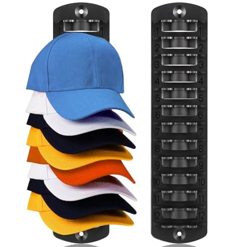 Dntorx Hat Organizer for Baseball Caps, 1 Pack Hat Rack for Wall Strong Adhesive Hat Hanger Hat Hooks Stand Organizer Storage Holder Display for Door Closet Bedroom - Image 1