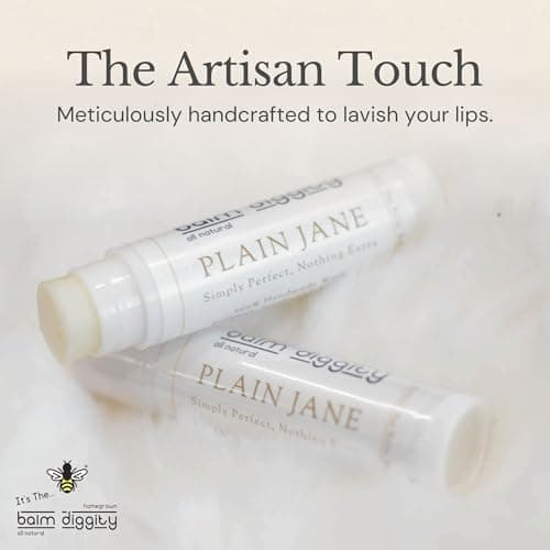 It's The Balm Diggity Plain Jane Unscented Lip Balm - Clean Natural Lip Care - Simple Ingredient Formula with Beeswax, Jojoba Oil, Coconut Oil, Shea Butter - Smooth Everyday Moisture - 2 Pack - Thumbnail 6