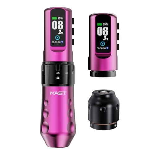 Mast Tattoo Flip4 Pro Cordless Tattoo Pen Machine Gun 7 Strokes Length 2.5mm-4.5mm Coreless Motor 2000mAh Battery Power Supply 2 Batteries - Image 1