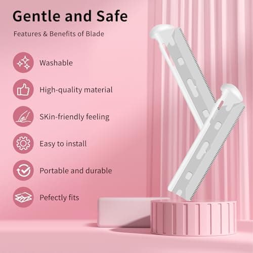 Replacement Blades Compatible with Tweezerman Facial Razor, 20 Count (Pack of 1) - Thumbnail 2