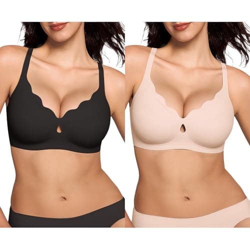 ProKloud Wireless Jelly Bras for Women Wave Push Up No Underwire Bralettes