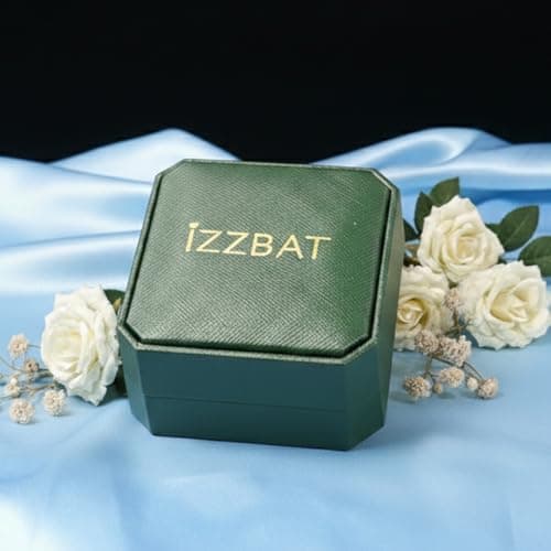 IZZBAT 14K Gold Halo Oval Birthstone Bracelets for Women Yellow Gold Cuban Chain Bracelets for Her Birthday Gifts for Mom Girlfriend - December Birthstone - Thumbnail 6