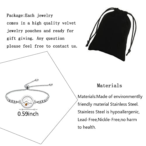 YLWJSP Mustard Seed Bracelet Christian Gift Mustard Seed Jewelry Bracelet Faith Gift Inspirational Jewelry Religious Gift for Women (mountain seed Br) - Thumbnail 2