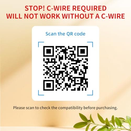 Smart Thermostat for House, WiFi Programmable Thermostat, Compatible with Alexa and Google Assistant, Remote Control Tuya/Smart Life, 𝗖-𝗪𝗶𝗿𝗲 𝗥𝗲𝗾𝘂𝗶𝗿𝗲𝗱 (Black) - Thumbnail 2