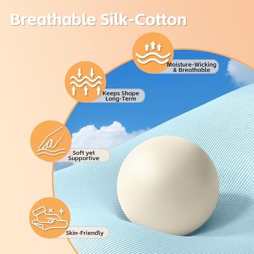 Wnfou Lumbar Support Pillow for Office Chair & Sleeping, Wrap Around Lower Back Pillow with Breathable Ice Silk Cotton, Provides Comfortable Lower Back Support for Side/Back/Stomach Sleepers - Thumbnail 5