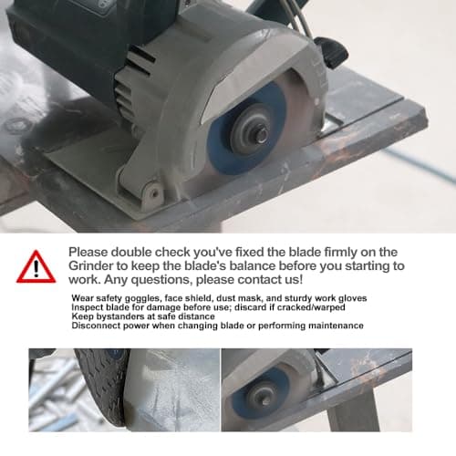 Diamond Granite Cutting Wheel 4 inch - BRSCHNITT 105mm Vacuum Brazed Angle Grinder Diamond Blade for Cutting Grinding Porcelain,Tile,Ceramic Tile Stone,Marble,Quartz,Granite - Thumbnail 5