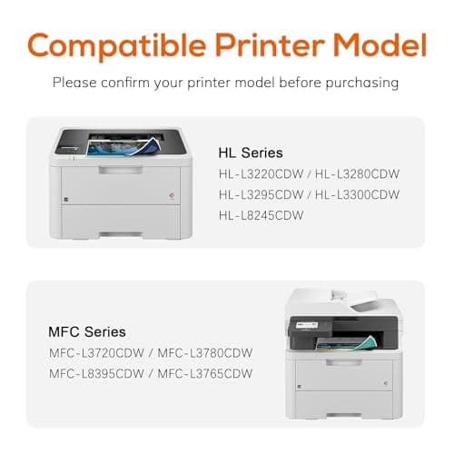 Jeostarky TN229XL Black Toner Replacement for Brother TN229 TN229XL Toner Cartridge Compatible with Brother MFC-L3780CDW MFC-L3720CDW HL-L3280CDW HL-L3220CDW HL-L3300CDW HL-L3295CDW (2 Pack) - Thumbnail 3