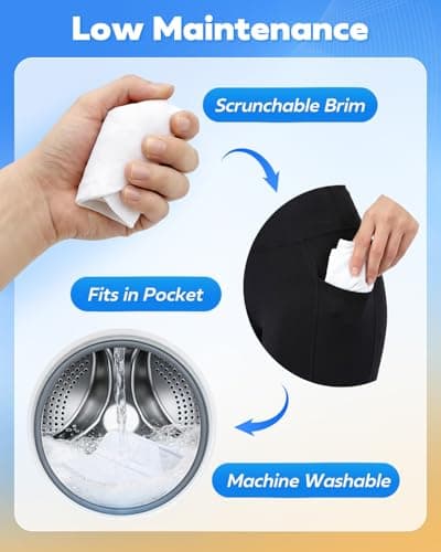 OnWander Sport Sun Visor Hat for Women - Lightweight Stretchy Polyester Spandex Quick Dry Sweatband Wrinkle Resistant - Packable for Golf Running Tennis Hiking Summer Outdoor White - Thumbnail 5