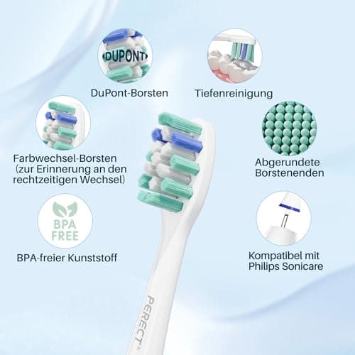 PERECT Soft Replacement Toothbrush Heads 12-Pack for Philips Sonicare Click-On Models – Fits 4100, 5100, 6100, 9023, W Optimal Plaque Control, Not Compatible with Essence/E-Series or Philips One - Thumbnail 5