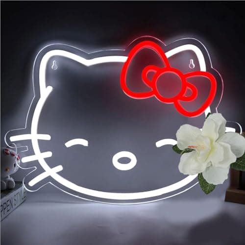 Pugna Cat Neon Signs for Wall Decor Cute Neon Lights for Bedroom Led Business Signs Suitable for Bedroom Man Cave Christmas Best Gift