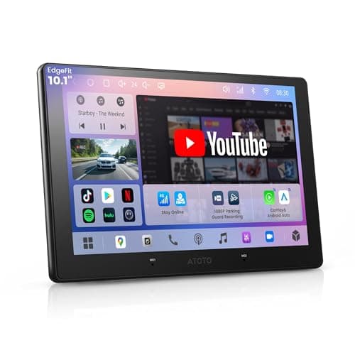 ATOTOOUT A7 10.1" QLED Android Double Din Car Stereo, 4G LTE/Wi-Fi/USB, SPDIF/DSP/4V RCA, Wireless Android Auto & CarPlay, AI DriveChat, HDMI-in/Out, GPS Tracking & Parking Monitor, S8 Gen4 - Image 1