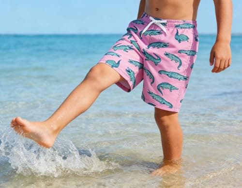 Cozople Bathing Suit for Big Boys Compression Swim Trunks Summer UPF Quick Dry Beach Board Shorts Soft Stretchy Boxer Brief Liner Swimming Shorts for Casual Sports Shorts Size 7t - Thumbnail 3