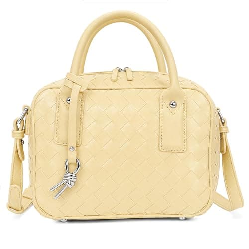Goinsound Women's Woven Top Handle Bag Luxury Crossbody Purse Designer Handmade Shoulder Satchel for Daily Use - Image 1