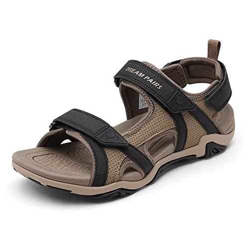 DREAM PAIRS Men's Sandals Hiking Beach Athletic Arch Support Sport Sandals For Men Summer Outdoor Walking Open Toe Water Shoes,Size 14,Khaki,SDSA228M - Image 1