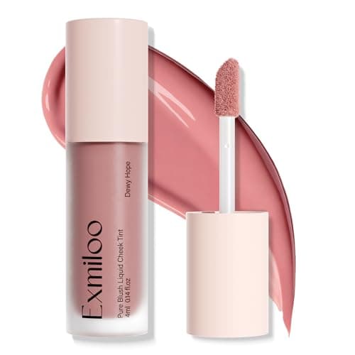 Exmiloo Liquid Blush for Cheeks, Lightweight Liquid Blush for a Natural Look, Buildable & Smooth Sheer Dewy Finish, Vegan & Cruelty-Free, Dewy Hope - Image 1