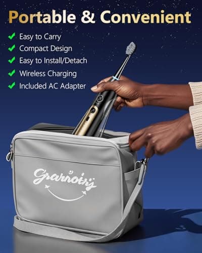 Ducard 3-in-1 Electric Toothbrush with Water Flosser: Portable flossing Toothbrush Combo for Adults, Cordless Travel Design, 3 Brush Modes & 5 Floss Speeds, Deep Cleaning for Braces/Sensitive Gums - Thumbnail 4