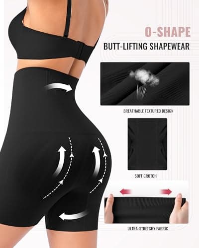 ForeverShaper Tummy Control Shapewear for Women Seamless High Waist Shaper Shorts Butt Lifting Thighs Slimmer for Under Dress - Thumbnail 2