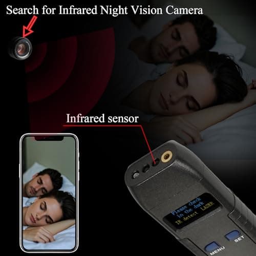 KEULGOUL Hidden Camera Detector, RF Bug Finder & GPS Tracker Detector for Privacy Protection, Portable Device for Office, Hotel, Travel & Car - Thumbnail 4