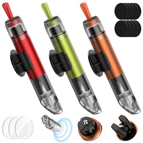 3 in 1 Car Safety Hammer Seatbelt Cutter and Survival Whistle, Safe Transparent Lid Window Breaker Seatbelt Cutter Underwater, 3-Pack Emergency Keychains car Window Breaker Tool,Glass Breaker for Cars - Image 1