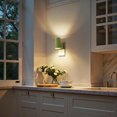 Briignite Night Lights Plug into Wall, Modern LED Night Light Plug in, Dusk to Dawn Sensor, Soft White 3000K, 0-100LM Adjustable Brightness, Dimmable NightLight for Hallway, Bedroom, Stairway, 2 Pack - Thumbnail 5