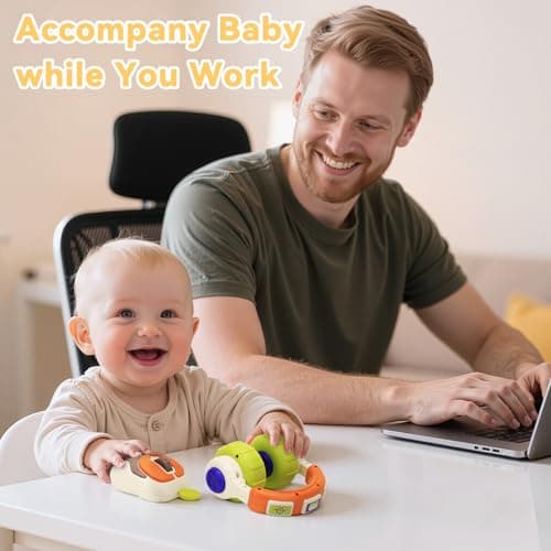 MPQMPQ Musical Toys for Babies 0-6 Months - 1 2 Year Old Toddlers Boy Girl Gifts with Light & Music Toys for 1 + Year Old, 1st Learning Educational Motor Skills Sensory Toy - Thumbnail 4