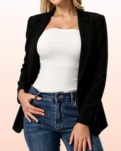 Womens Ribbed Tube Tops 2 Pack Strapless Bandeau Basic Crop Tops Backless Sleeveless Double Lined Y2K Tank - Thumbnail 6