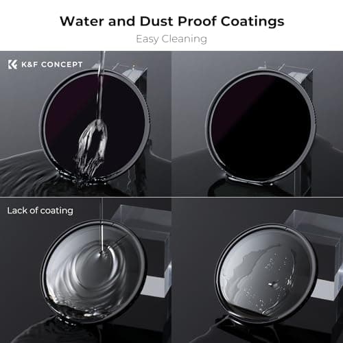 K&F CONCEPT 67mm ND100000(16.6 Stops) ND Lens Filter Neutral Density Lens Filter with 28 Multi-Layer Coatings (Nano X Series) - Thumbnail 6