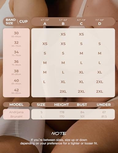 Lehoba Womens Push Up Seamless Bra Comfortable Wireless Tshirt Bras V Neck Wire Free Sports Bras, Chocolate X-Large - Thumbnail 6