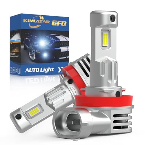 KIMLATAR H11 Bulbs Super Bright Xenon White H8 Bulbs Fog Lights Pack of 2 - Image 1